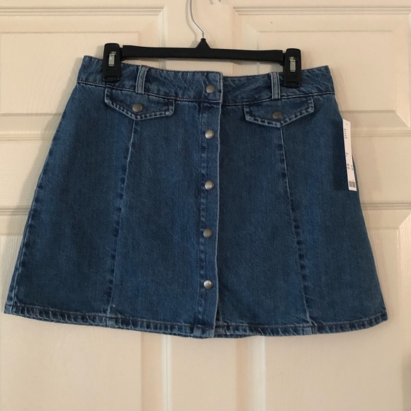 BDG Sadie Denim Button-Front Mini Skirt - Picture 2 of 5